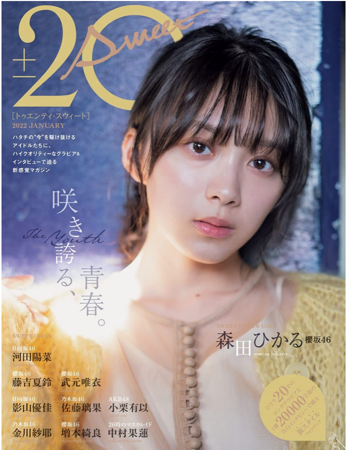 櫻坂46 森田光 20±SWEET 2022 JANUARY 日本寫真 雜誌 香港網購