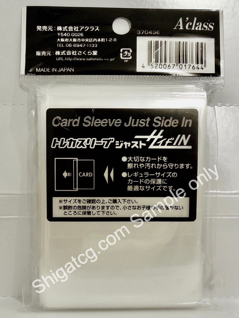 A'class TCG卡套 Just Side In 橫向入卡 TCG 100枚入 透明卡套