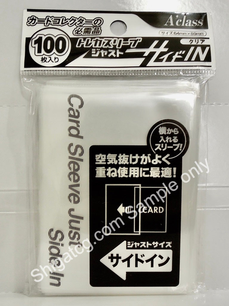 A'class TCG卡套 Just Side In 橫向入卡 TCG 100枚入 透明卡套