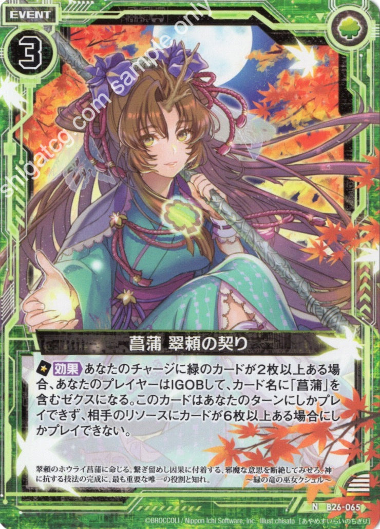 B26 N065 菖蒲 翠頼の契り