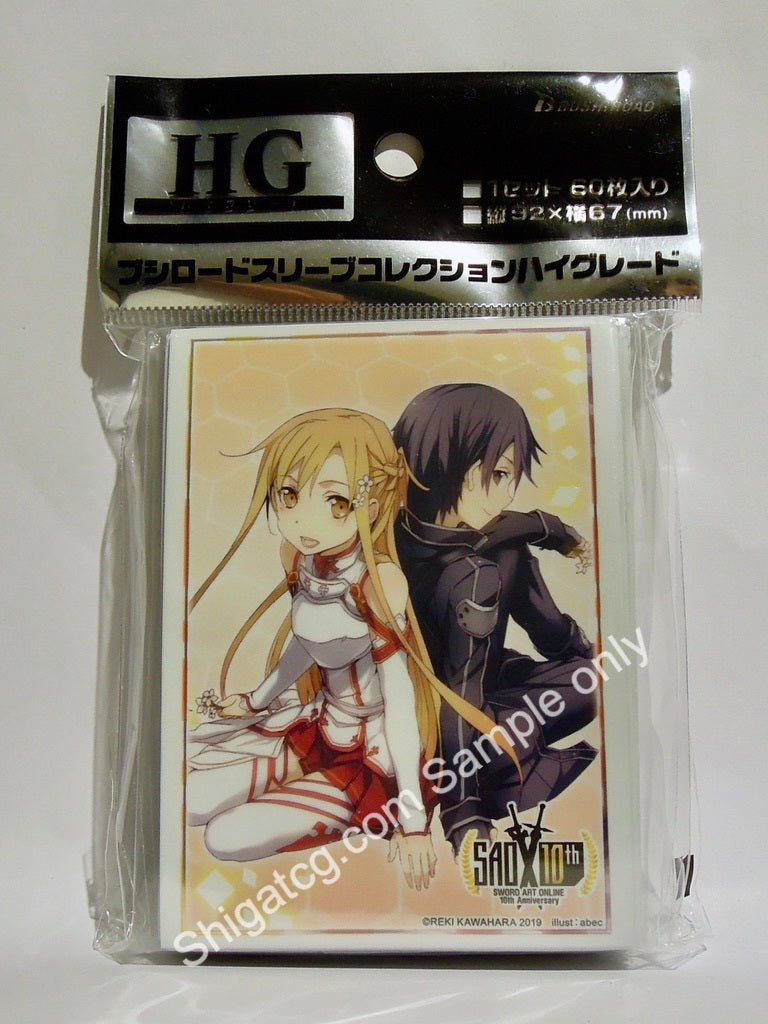 Bushiroad HG 刀劍神域 Sword Art Online Vol.2322 Asuna Kirito 阿絲娜 桐人 TCG card sleeves