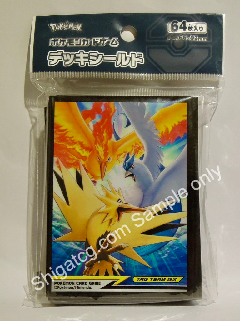 Pokemon Center TCG Fire Thunder Freezer 三神鳥卡套 card sleeves