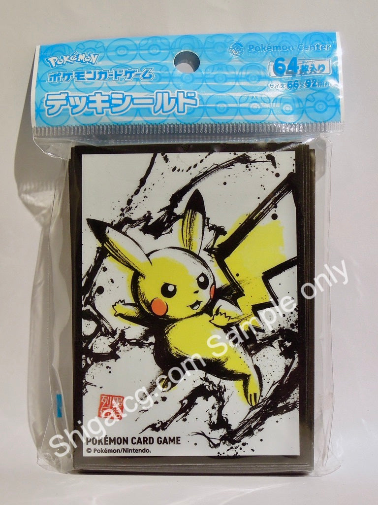 Pokemon Center 比卡超 墨繪烈傳 TCG card sleeves