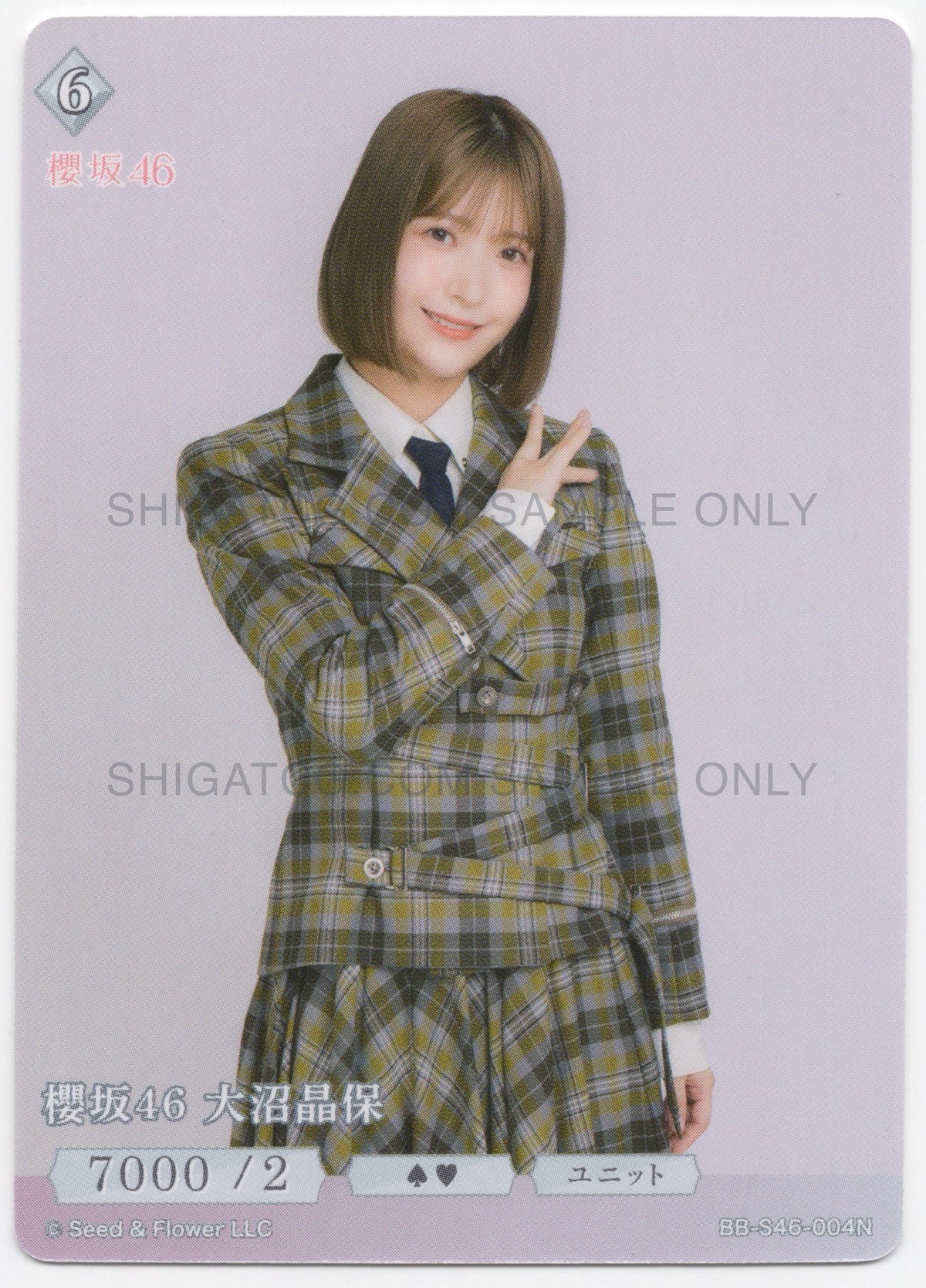 櫻坂46×ビルディバイド -ブライト- Trading Card Game BB-S46 N Cards