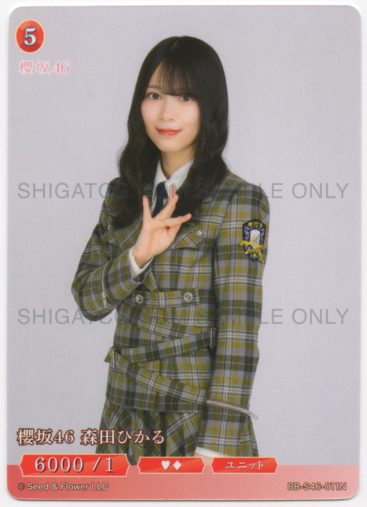 櫻坂46×ビルディバイド -ブライト- Trading Card Game BB-S46 N Cards