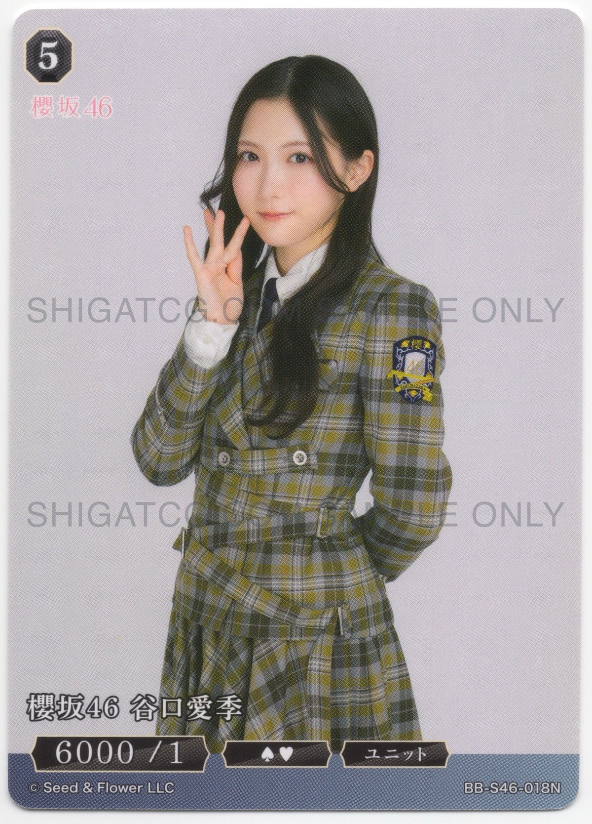 櫻坂46×ビルディバイド -ブライト- Trading Card Game BB-S46 N Cards