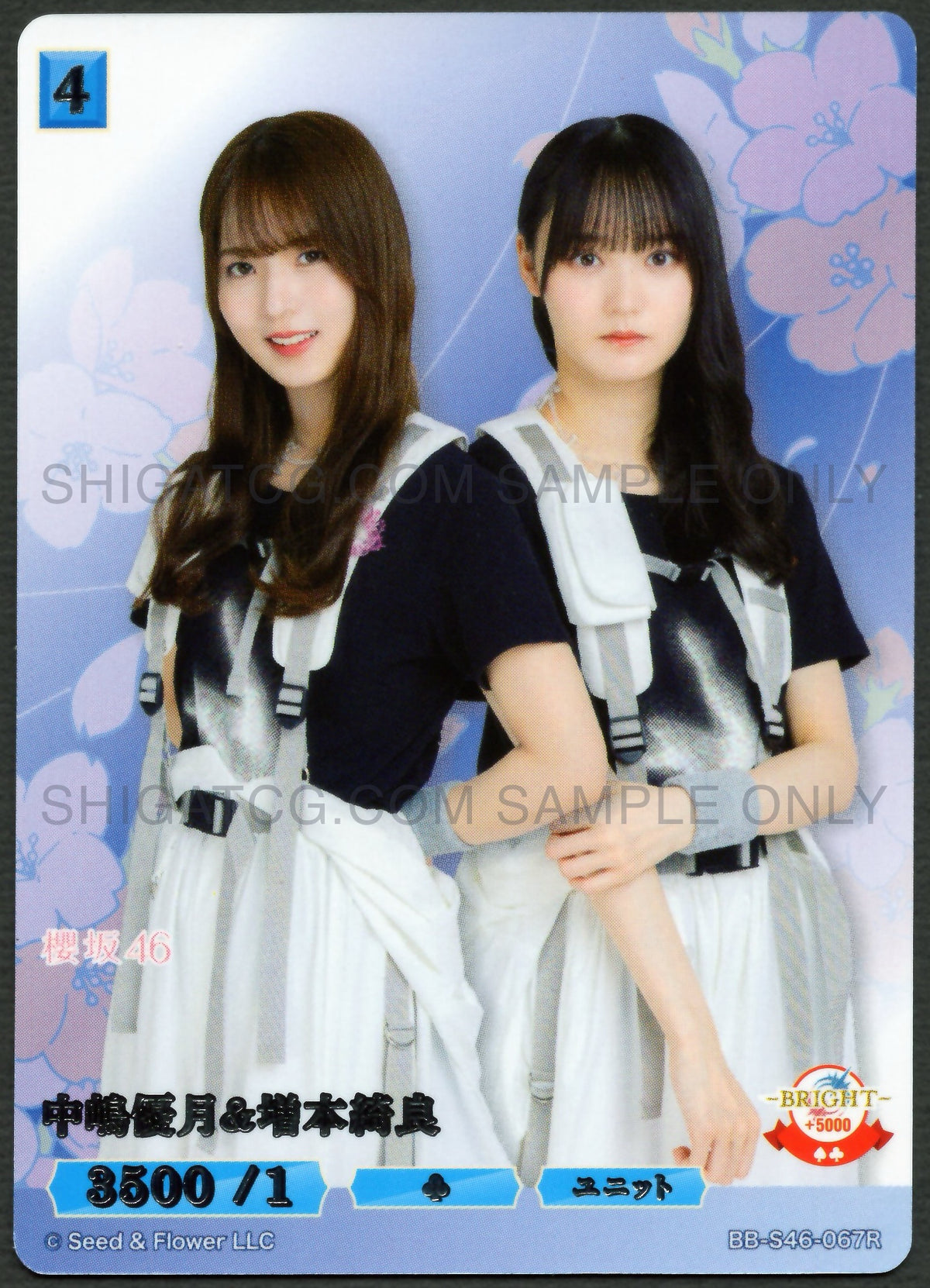 櫻坂46×ビルディバイド -ブライト- Trading Card Game BB-S46 R Cards
