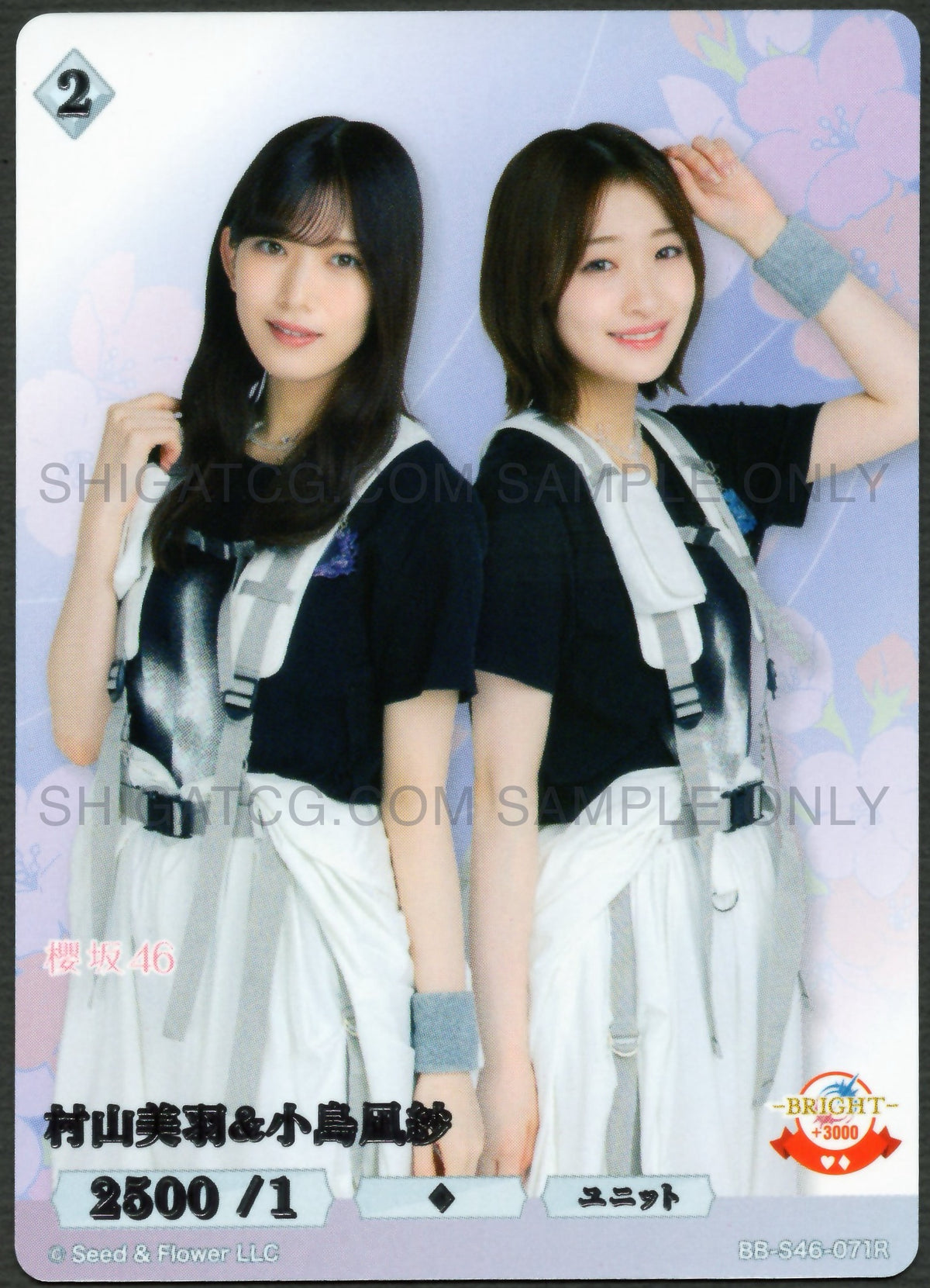 櫻坂46×ビルディバイド -ブライト- Trading Card Game BB-S46 R Cards