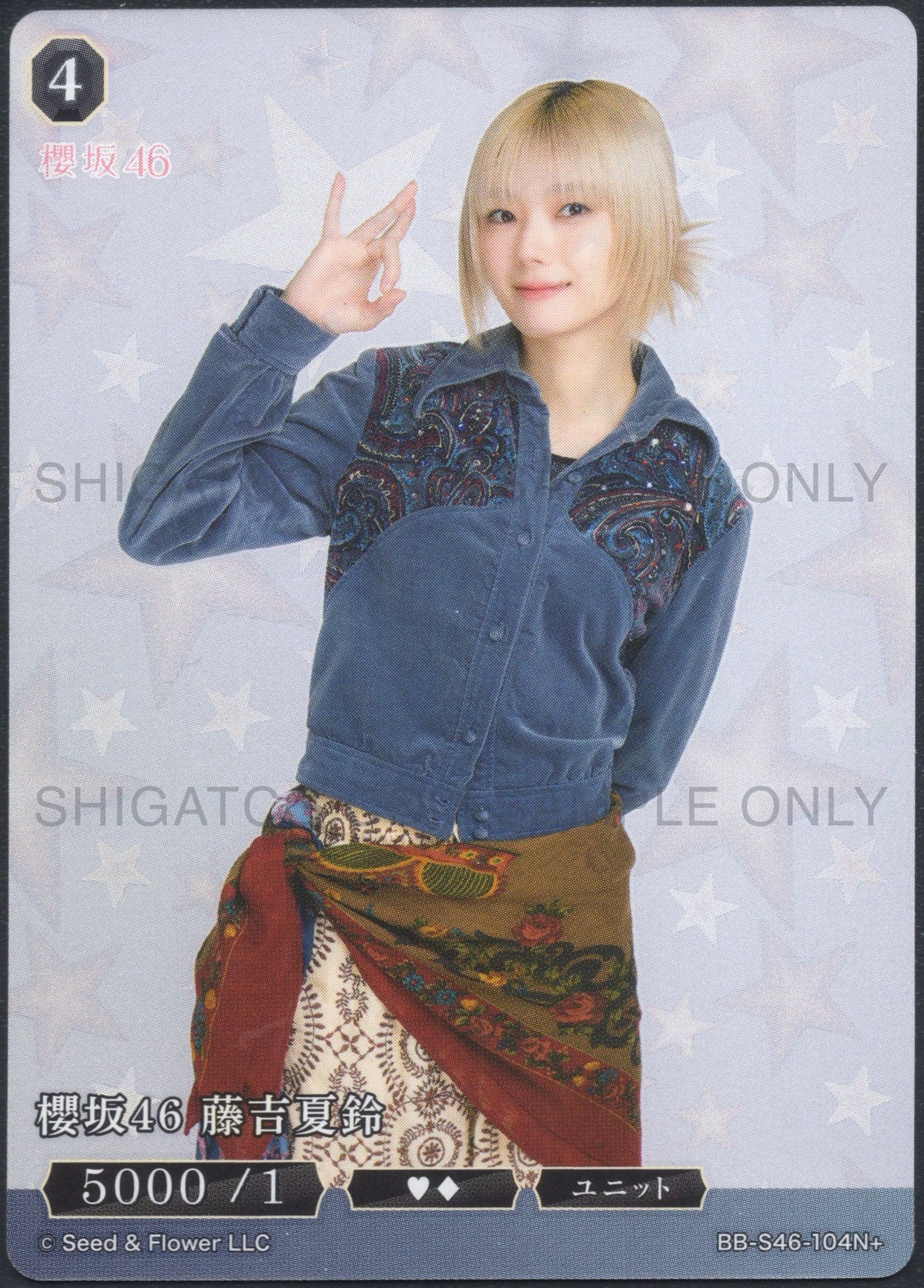 櫻坂46×ビルディバイド -ブライト- Trading Card Game BB-S46 N+ Cards