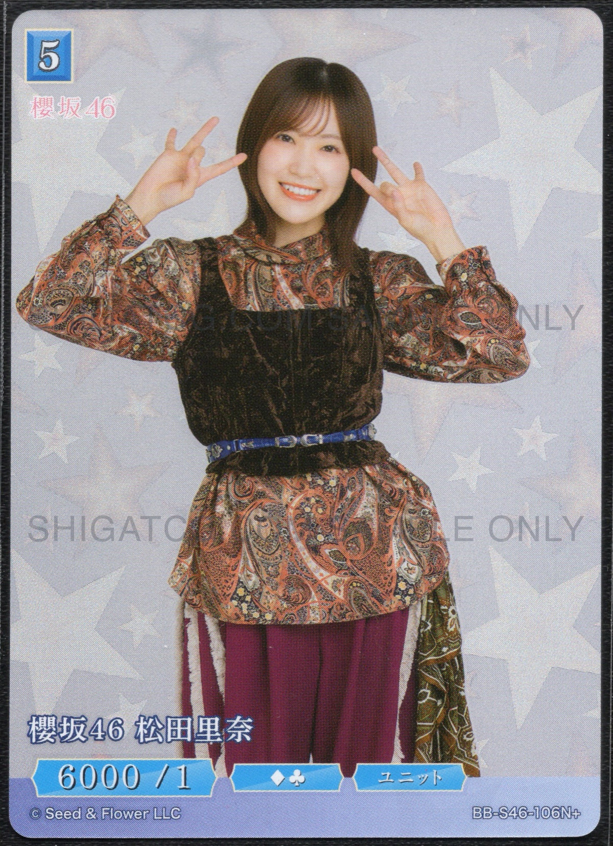 櫻坂46×ビルディバイド -ブライト- Trading Card Game BB-S46 N+ Cards