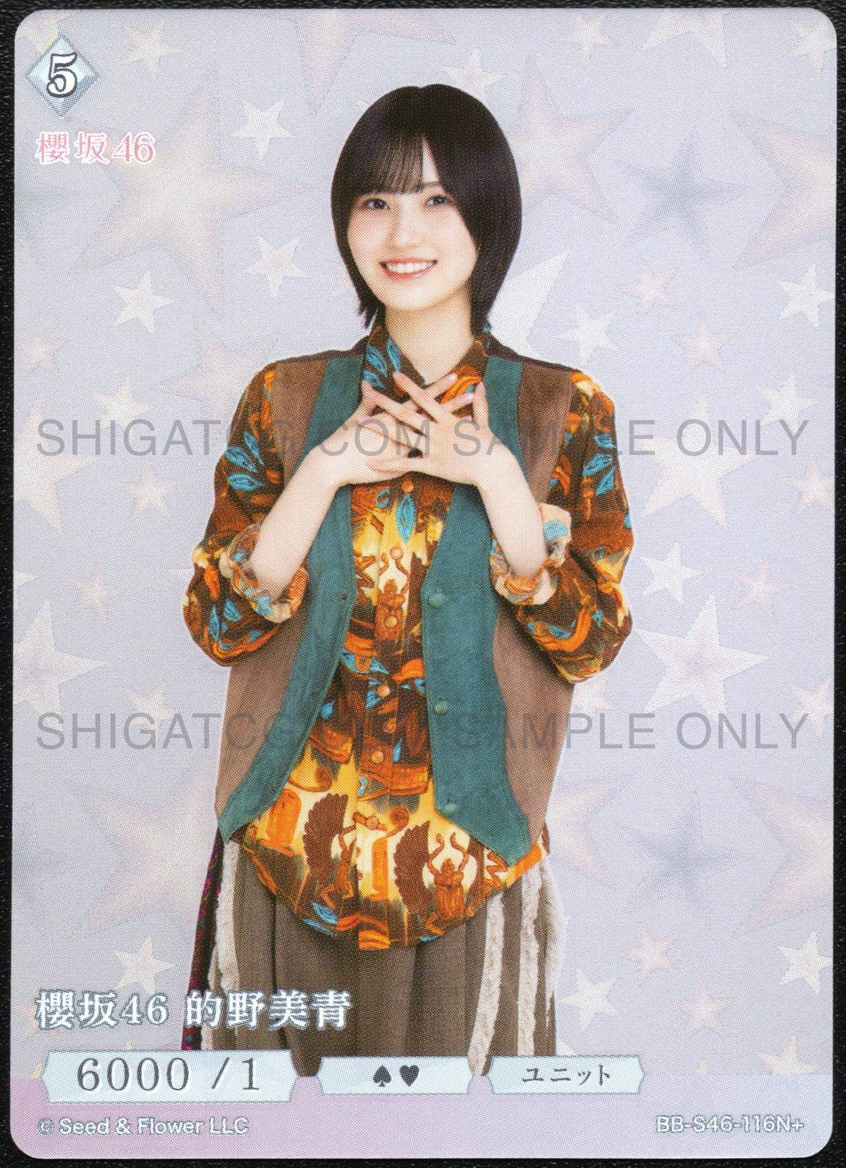 櫻坂46×ビルディバイド -ブライト- Trading Card Game BB-S46 N+ Cards