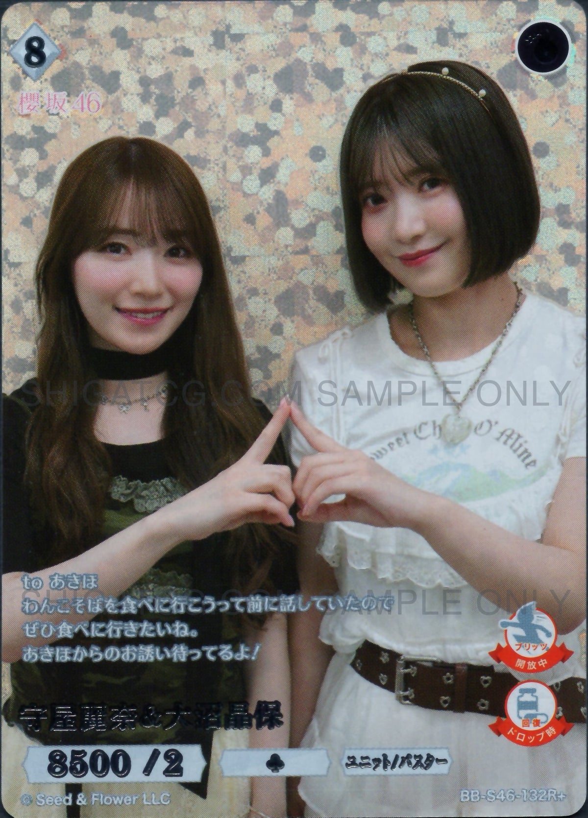 櫻坂46×ビルディバイド -ブライト- Trading Card Game BB-S46 R+ Cards