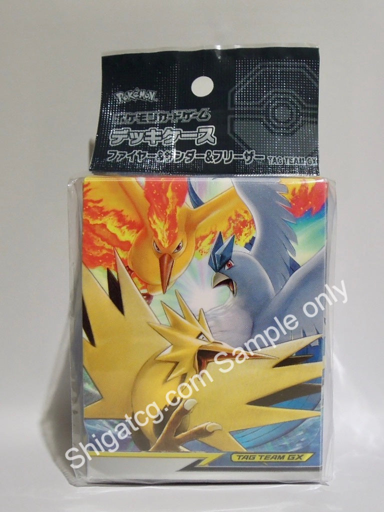 Pokemon TCG Sun & Moon Fire Thunder Freezer Deck box 三神鳥 卡盒