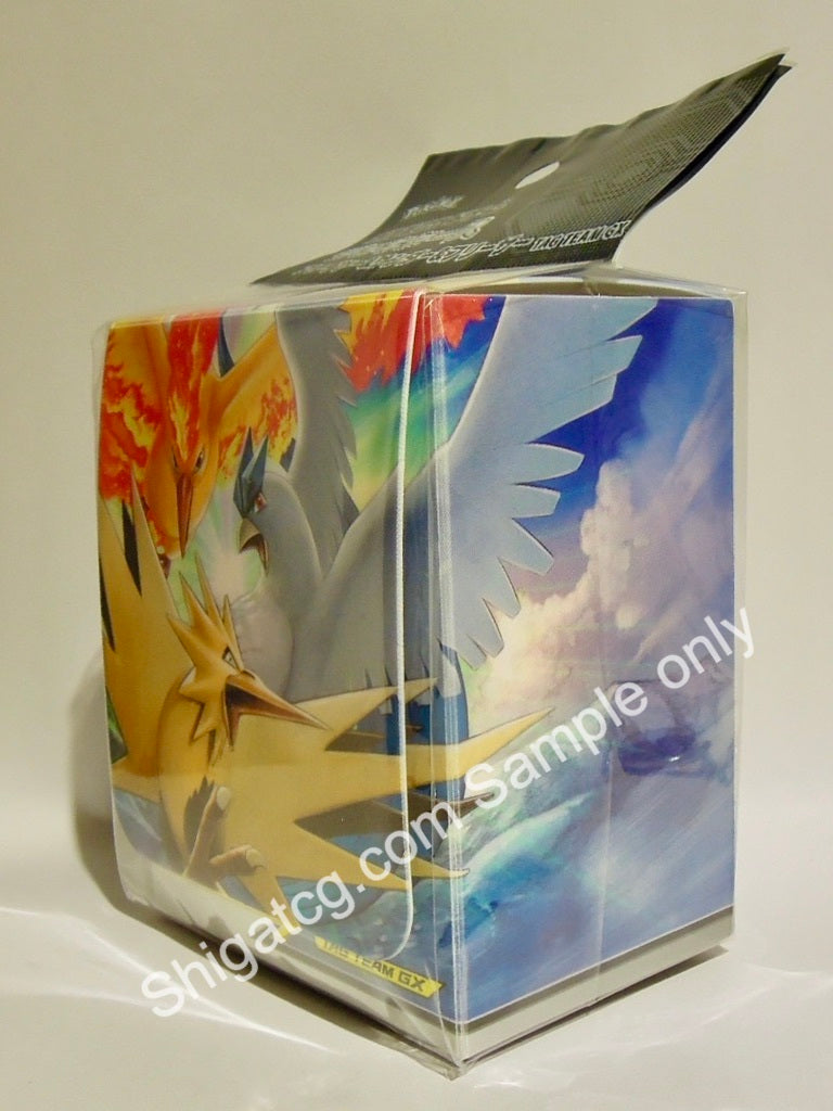 Pokemon TCG Sun & Moon Fire Thunder Freezer Deck box 三神鳥 卡盒