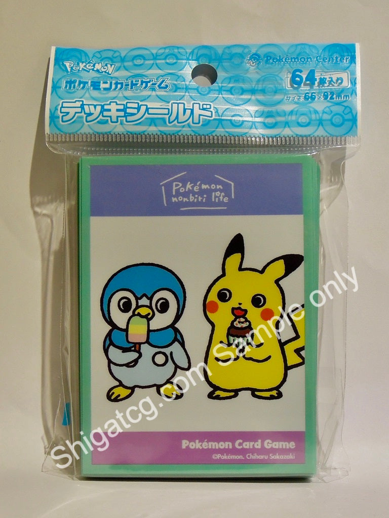 Pokemon Center 比卡超 Lazy Life TCG card sleeves