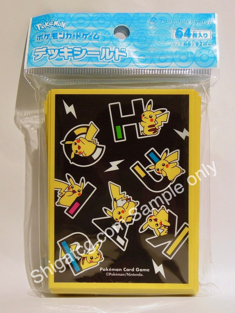 Pokemon Center PIKAPIKACHU BK 比卡超 TCG card sleeves