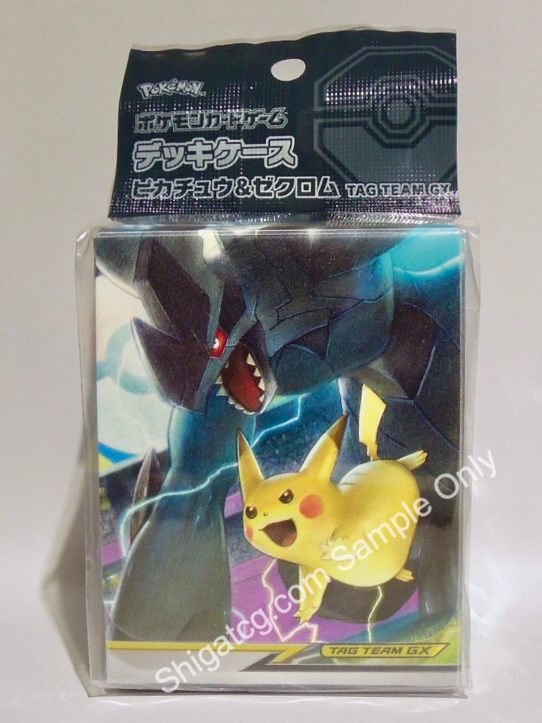 Pokemon Card Game Deck Case Pikachu & Zekuromu TAG TEAM GX