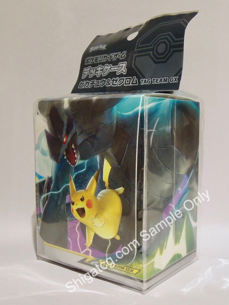 Pokemon Card Game Deck Case Pikachu & Zekuromu TAG TEAM GX